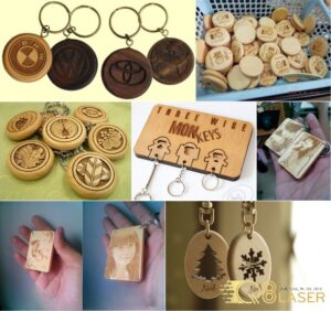 Làm móc khóa bằng gỗ