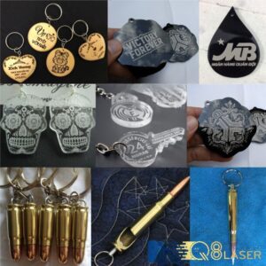 Làm móc khóa inox