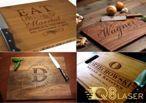 Khắc laser thớt gỗ, thớt nhựa theo yêu cầu