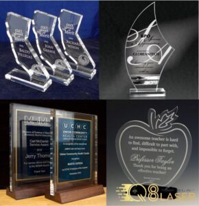 Làm kỷ niệm chương bằng mica nhựa